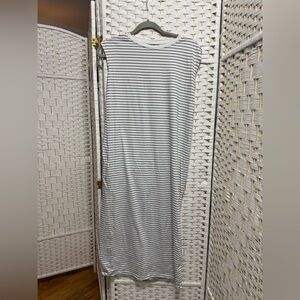 Striped Sleeveless Maxi Dress